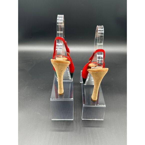 Yves saint Laurent suede peep toe platform - Picture 3 of 16